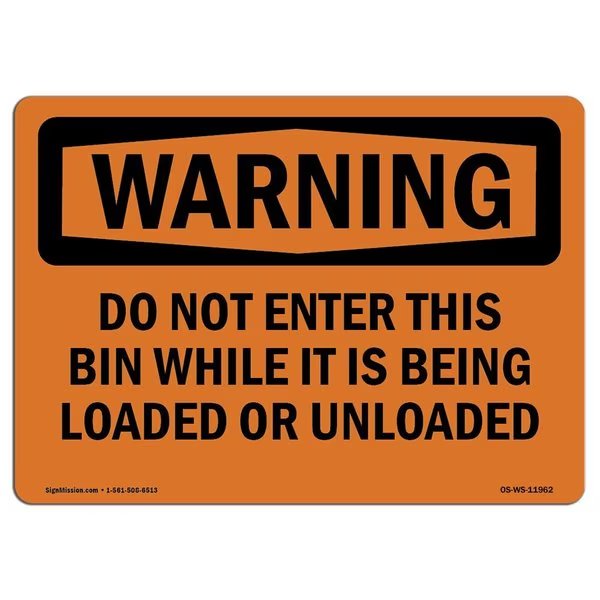 Safety Sign, OSHA WARNING, 7
